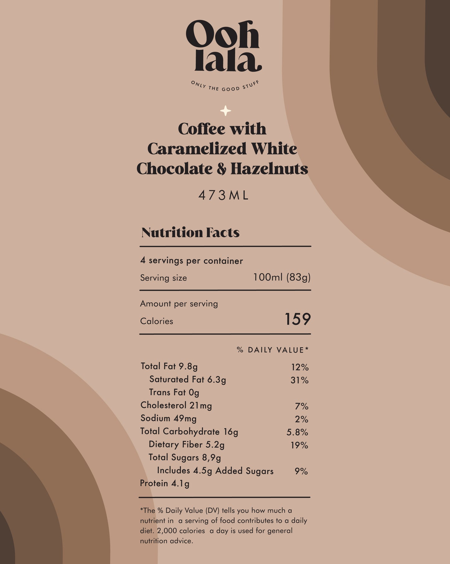 Coffee with Caramelized White Chocolate & Hazelnuts (NEW!)
